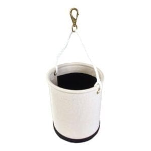 12" X 15" CANVAS TOOL BUCKET - Rope handle with Swivel Snap & Blackwrap 5 te2207